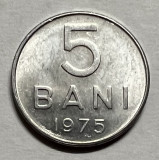 5 Bani 1975 Romania, UNC (4), Aluminiu