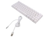 Tastatură Albă USB C cu Cablu US Layout 1.8m