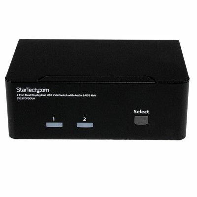 Comutator KVM cu 2 Porturi Startech SV231DPDDUA Negru foto