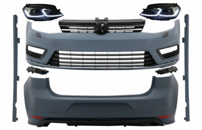 Kit Exterior Complet VW Golf VII 7 (2012-2017) cu Faruri LED Semnal Dinamic R-line Look Performance AutoTuning foto