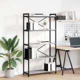 VidaXL Bibliotecă sonoma gri 80 x 30 x 153 cm Lemn compozit