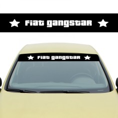 Sticker Parasolar Fiat Gangstar , Autocolant Parbriz pentru Tuning Fiat