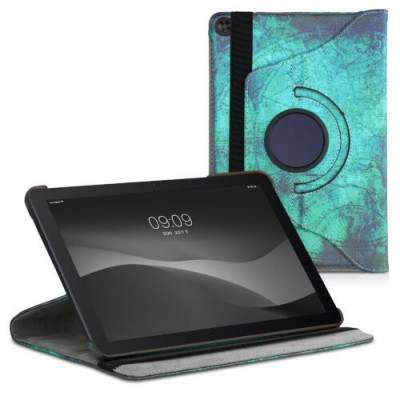 Husa 360&amp;deg; pentru tableta Huawei MatePad T10/MatePad T10s, Kwmobile, Multicolor, Piele ecologica, 56400.01 foto
