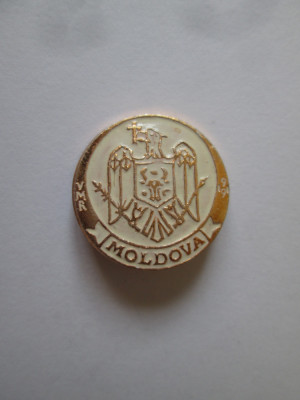Insigna heraldica Republica Moldova 1991 foto