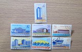 Serie completa Romania 1961 Constructii Noi Arhitectura Sala Palatului Circul de Stat Stampilate - RO1