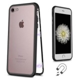 Husa Apple iPhone SE2 Magnetica cu spate din sticla securizata si folie privacy pentru ecran, MyStyle Perfect