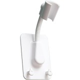 Suport Reglabil pentru Capul de Dus, cu Banda Adeziva Inclusa si 2 Agatatori pentru Burete, PVC Premium, Alb, CBD CORAL BEST DEALS 14 cm 6 cm 14 cm Al