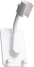 Suport Reglabil pentru Capul de Dus, cu Banda Adeziva Inclusa si 2 Agatatori pentru Burete, PVC Premium, Alb, CBD CORAL BEST DEALS 14 cm 6 cm 14 cm Al