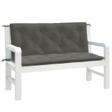 Perna Banca Gradina Gossi 120x50x7cm, Gri Inchis, Poliester, Exterior, 2 Bucati - Confort si Stil