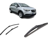 Cumpara ieftin Set 3 stergatoare OPEL CROSSLAND X / CROSSLAND (P17, P2QO) din 2017-2020, pentru parbriz si luneta fata si spate auto, Bosch Twin-Aerotwin, din cauciu