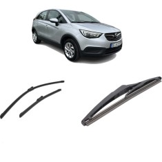 Set 3 stergatoare OPEL CROSSLAND X / CROSSLAND (P17, P2QO) din 2017-2020, pentru parbriz si luneta fata si spate auto, Bosch Twin-Aerotwin, din cauciu
