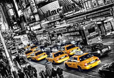 Fototapet 00116 Yellow Cab foto