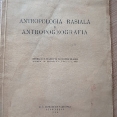 Antropologie rasiala in Romania Mare, 1941, 30 pagini + harti