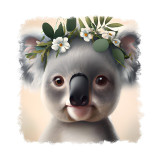 Cumpara ieftin Sticker decorativ, Koala, Gri, 55 cm, 9794ST, Oem