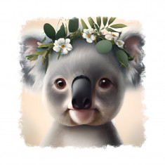 Sticker decorativ, Koala, Gri, 55 cm, 9794ST