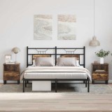 vidaXL Noptiere, 2 buc., stejar fumuriu, 40x35x50 cm, lemn compozit 830647