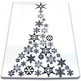 Covor Xmas - F792 negru și crem, 133x190 cm
