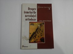 DESPRE TEMEIURILE NEVOINTEI ORTODOXE - ARHIM. SOFRONIE SAHAROV foto