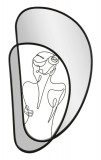 Cumpara ieftin Oglinda decorativa Nudity, Mauro Ferretti, 40.6x70.5 cm, fier/sticla, negru