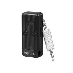 Receiver audio Logilink, conectare prin Jack 3.5mm, Bluetooth v5.0, ac. 300mAh, pana la 6.5 ore, card microSD, bass booster, antena interna (Negru)