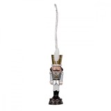 Cumpara ieftin Ornament brad model Spargatorul de Nuci din polirasina argintie 3 cm x 3 cm x 13 h