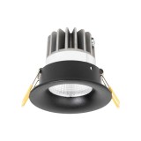 Spot LED rotund Sumota mini 8W 4000K IP44, negru, Metsan