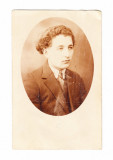 Foto tip CP portret barbat/evreu, Alba Iulia, 1928, Alb-Negru, Romania 1900 - 1950, Portrete