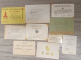 Lot 10 acreditări, invitații, etc, aparțin&acirc;nd unei gărzi de corp a lui Nicolae Ceaușescu