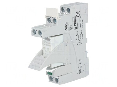 Releu cu dublă trecere de tip DPDT - 230VAC 8A foto