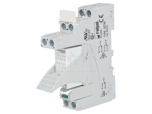 Releu cu dublă trecere de tip DPDT - 230VAC 8A
