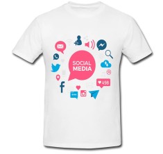 Tricou &amp;quot; Social media 7 &amp;quot; foto
