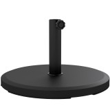 Outsunny Suport pentru parasol din ciment 13 kg, suport rotund pentru umbrelă pentru parasolar 34mm/38mm/48mm diametru tub, negru | Aosom Romania
