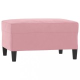 Cumpara ieftin Taburet, roz, 70x55x41 cm, catifea