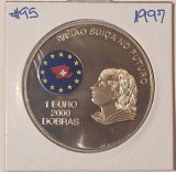 S&atilde;o Tom&eacute; and Pr&iacute;ncipe, 2000 Dobras 1997, KM#95, ULTRARARA, TIRAJ 5000, Africa