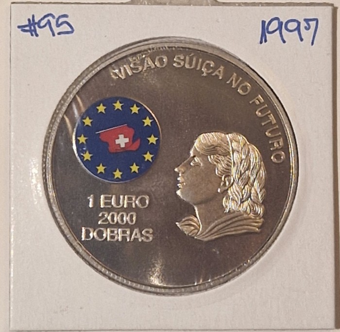 S&atilde;o Tom&eacute; and Pr&iacute;ncipe, 2000 Dobras 1997, KM#95, ULTRARARA, TIRAJ 5000