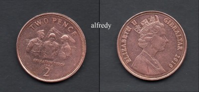 GIBRALTAR 2010 2 Pence foto