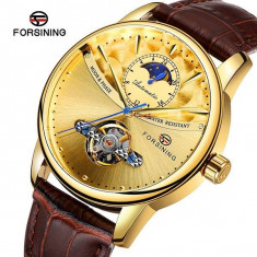 Ceas Barbati, FORSINING, Mecanic-Automatic tourbillon, Afisaj Analog, model... foto