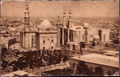 CP337 Cairo, Sultan Hassan and Riffai Mosque, carte poștală foto