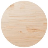 VidaXL Blat de masă, &Oslash;90x2,5 cm, lemn masiv de pin