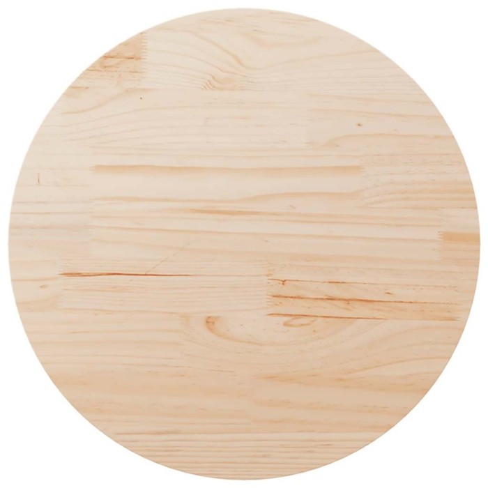 vidaXL Blat de masă, &Oslash;90x2,5 cm, lemn masiv de pin 813650