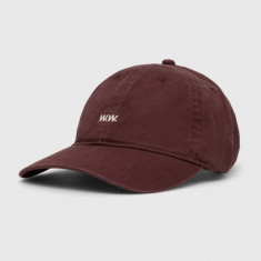 Wood Wood șapcă de baseball din bumbac Low profile twill cap culoarea violet, uni 12110804.7083-OFFWHITE