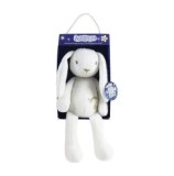 Jucarie plus fosforescenta Jemini - Iepure Luminou, alb, 30 cm