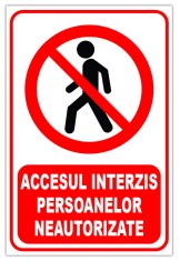 indicator pentru accesul interzis persoanelor neautorizate foto