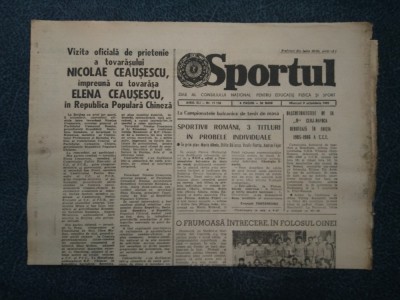 ZIARUL SPORTUL 9 OCTOMBRIE 1985 foto