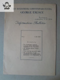 Buletin informativ festivalul international George Enescu 1958 prima editie acte