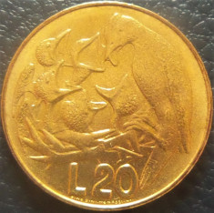 Moneda 20 LIRE - SAN MARINO, anul 1975 *cod 4256 = UNC foto