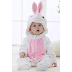 CLD136-25 Pijama kigurumi pentru bebelusi tip salopeta din material moale si pufos