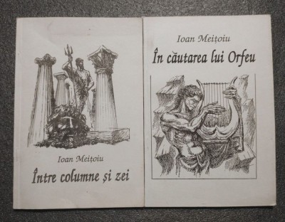Ioan Meiţoiu - &amp;Icirc;ntre columne şi zei + &amp;Icirc;n căutarea lui Orfeu (coperți Chirnoagă) foto