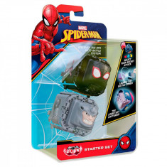 Set 2 figurine de lupta Battle Cubes Spiderman, Miles vs Rhino