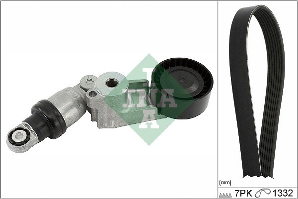 INA 529 0555 10 Set curea transmisie cu caneluri